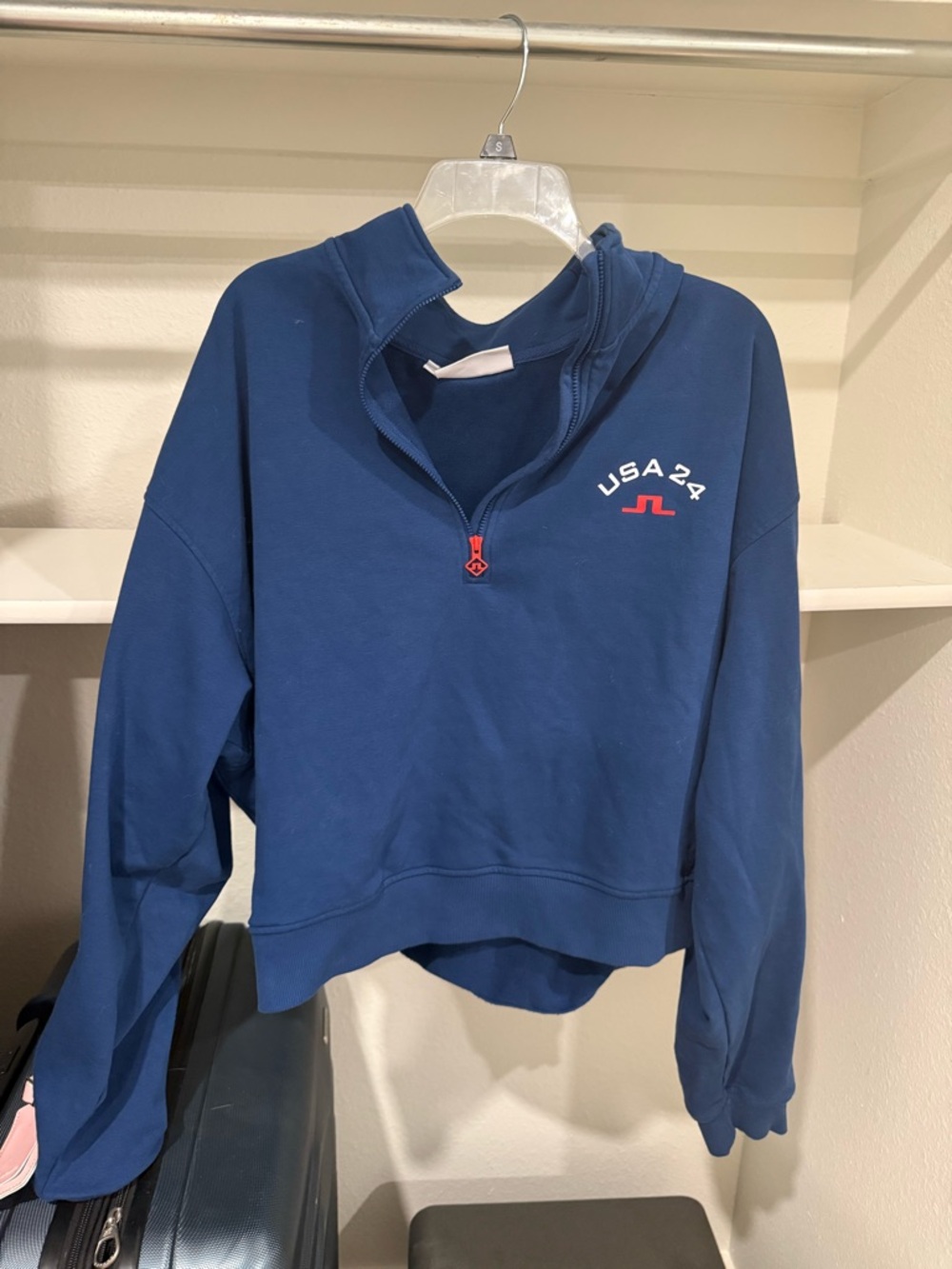 USA24 Navy Quarter-Zip Sweatshirt